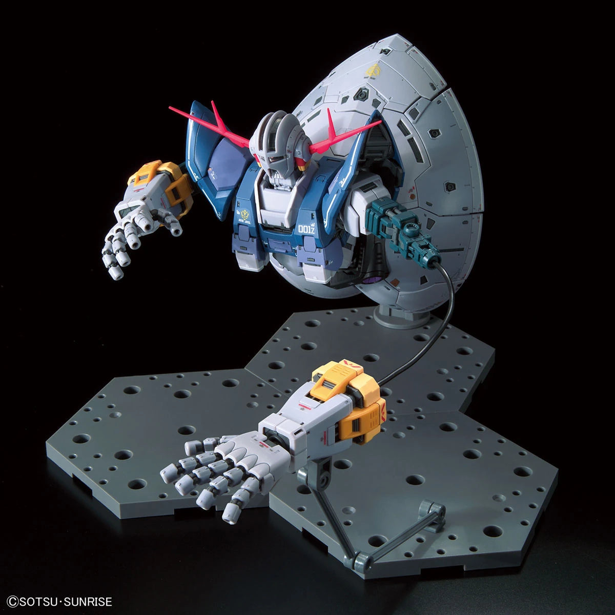 RG Zeong Gundam model kit with wire guided arm