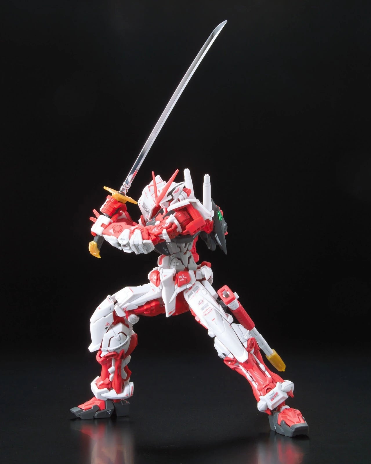 RG Astray Red Frame Gundam model kit  posing with katana