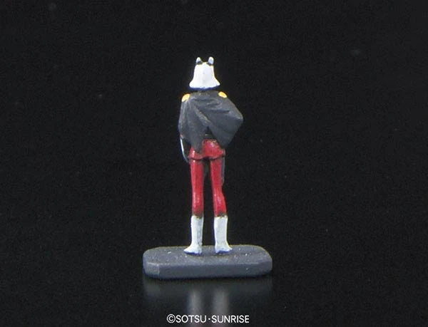 RG Char's Zaku Gundam model kit char figurine back view