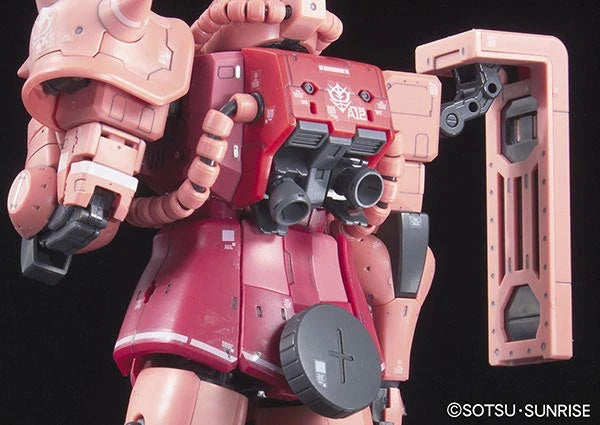 RG Char's Zaku Gundam model kit armour moving gimmick