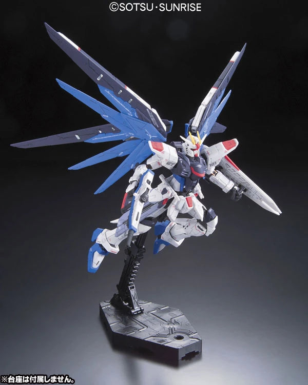 RG Freedom Gundam model kit flying pose
