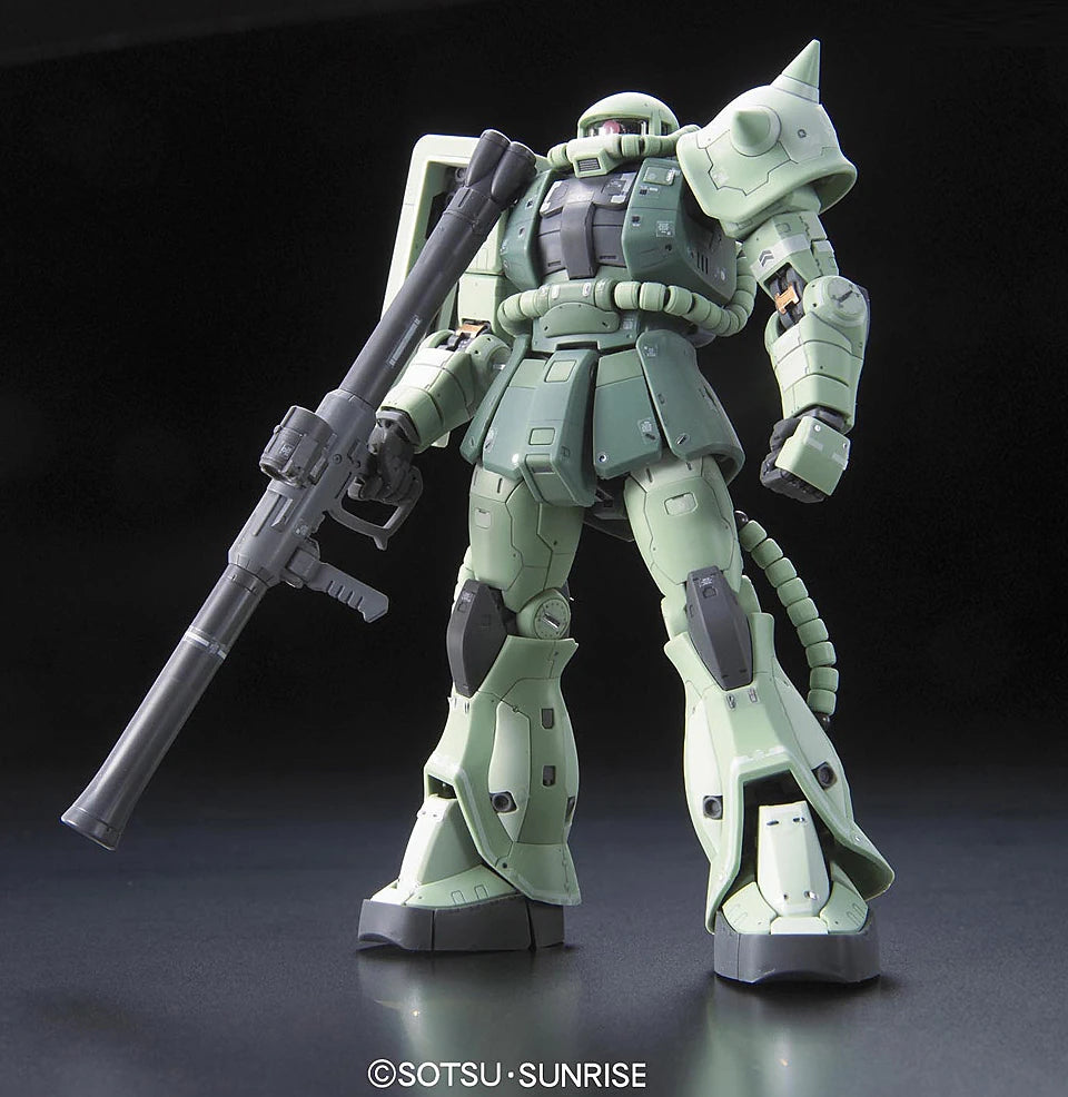 RG Zaku Gundam model kit front view