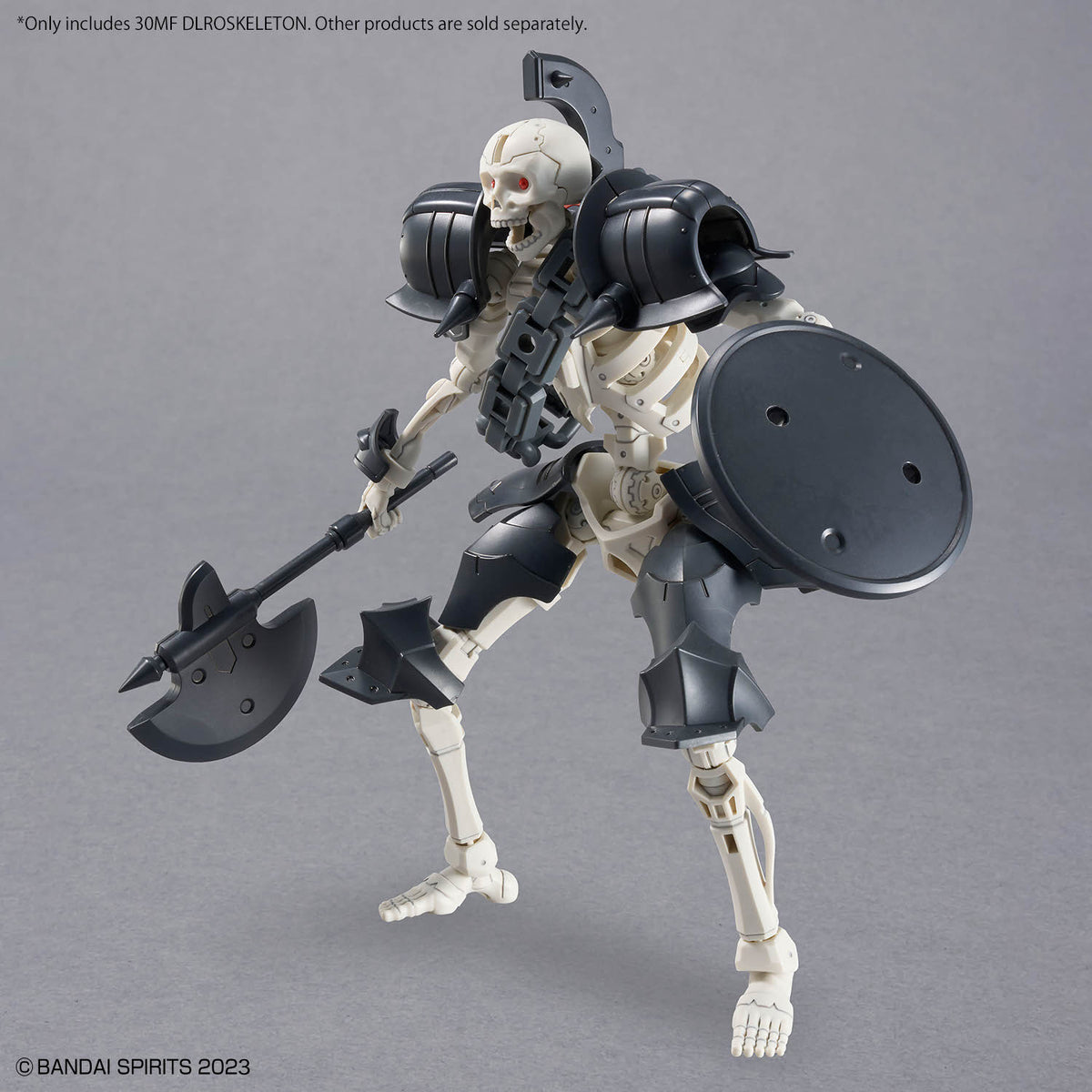 Assembled 30MF DLROskeleton model kit equipped with sold separately armour