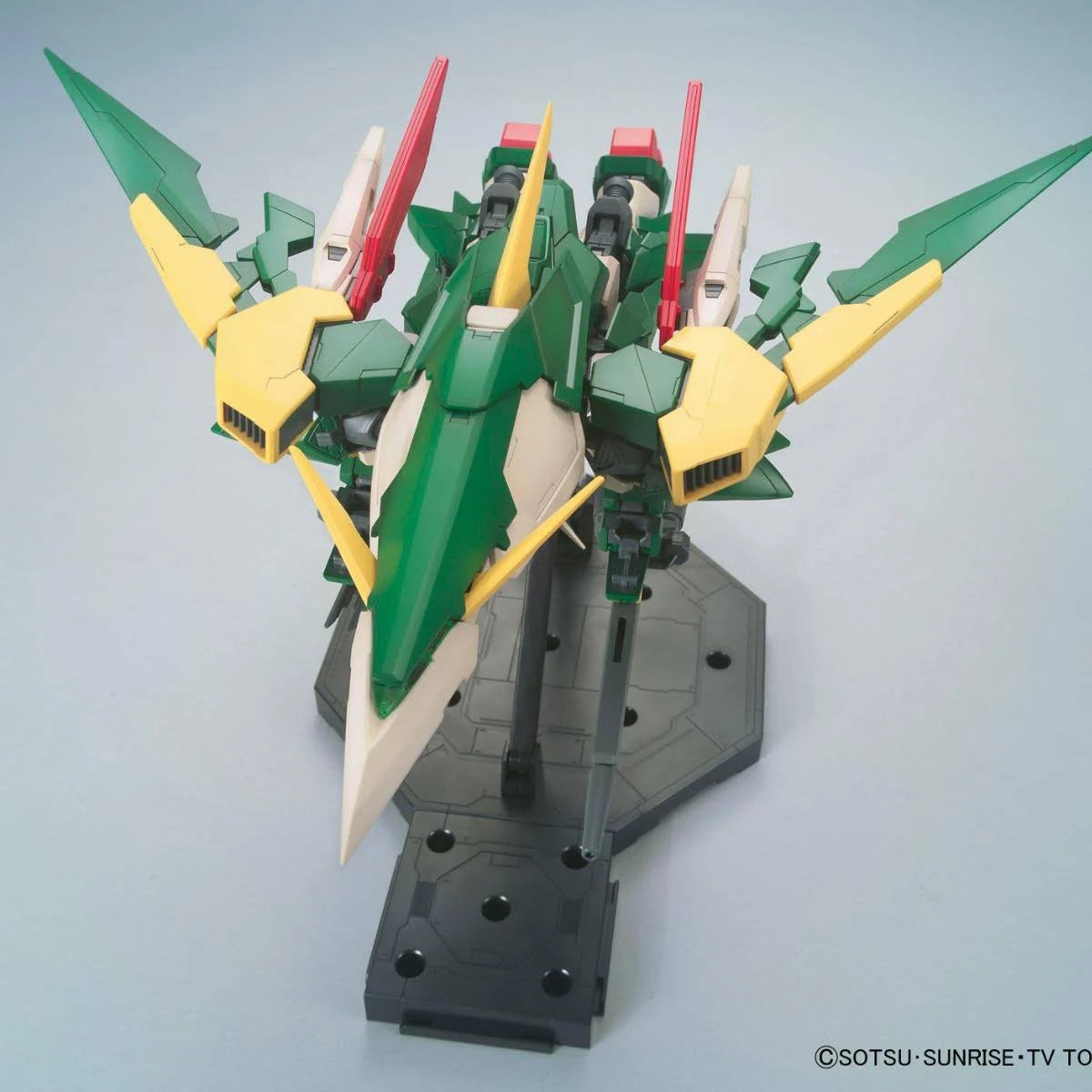MG Gundam Fenice Rinascita flight mode above view Gundam model kit