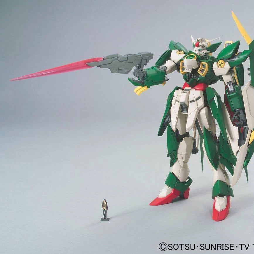 MG Gundam Fenice Rinascita posing with beam rifle Gundam model kit