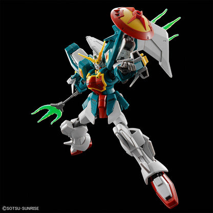 HGAC Altron Gundam assembled model kit in a action pose