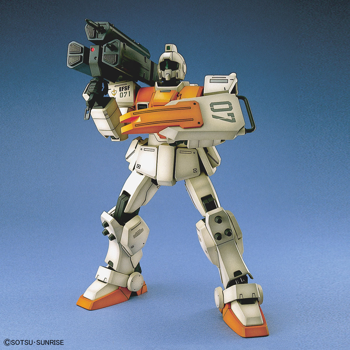 RGM-79(G) GM Ground type assembled model kit holding missile launcher
