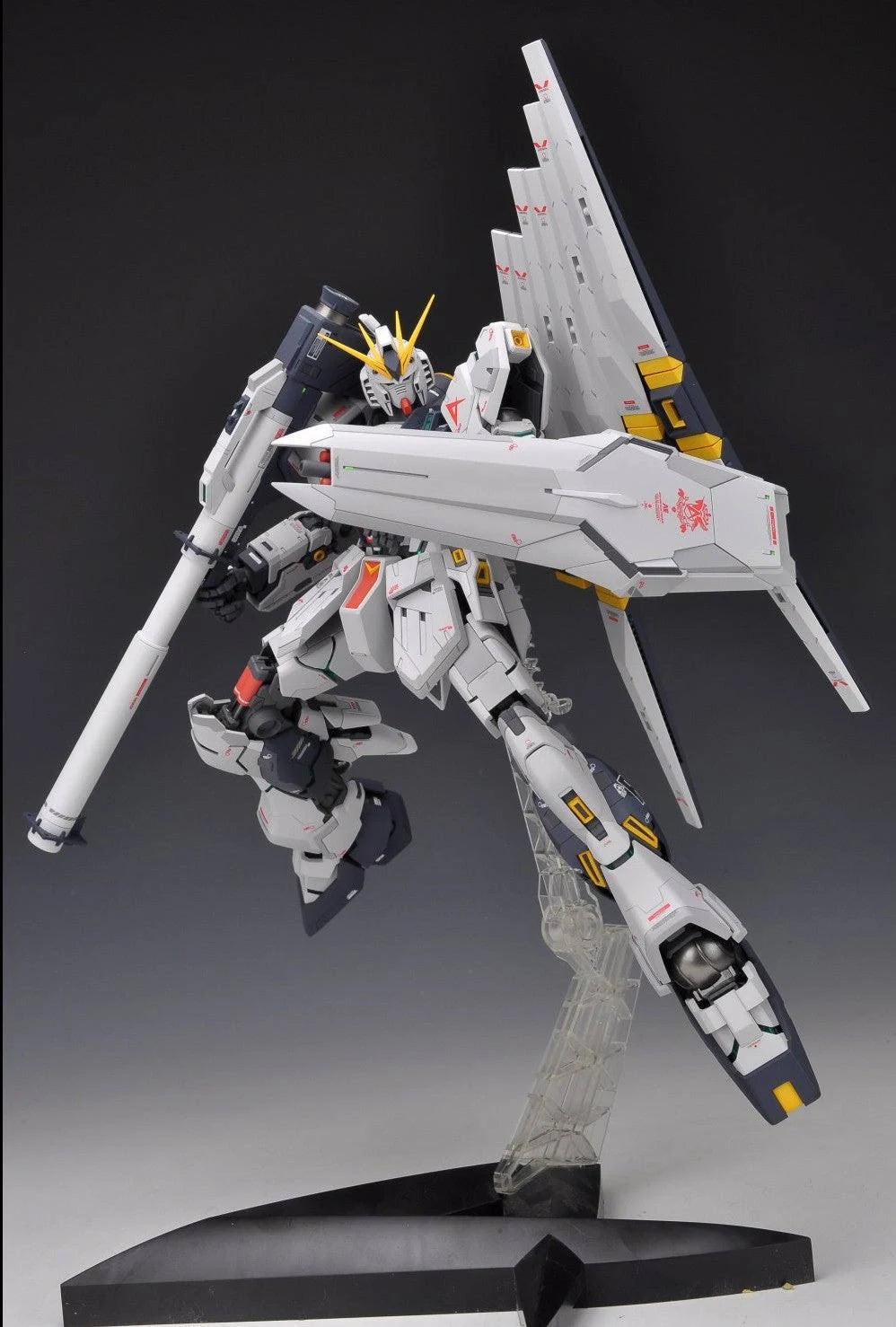 MG Nu Gundam Ver. Ka action pose 1 Gundam model kit